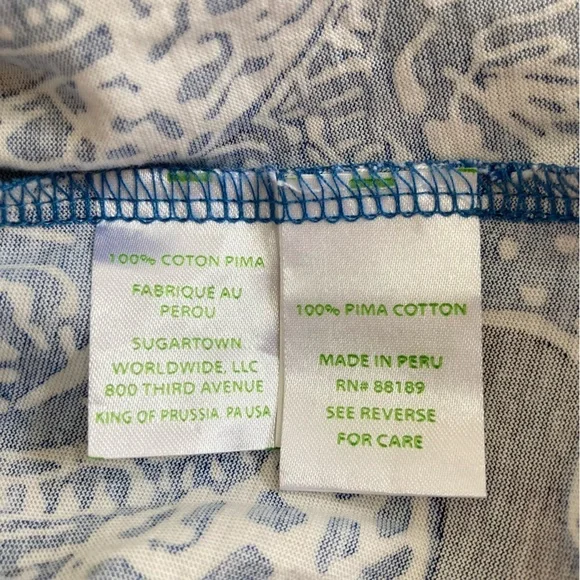 Lilly Pulitzer Blue and White Maxi Dress - Picture 12 of 13